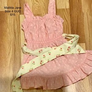 MGUC Matilda Jane pink polka dot tank shirt 4T